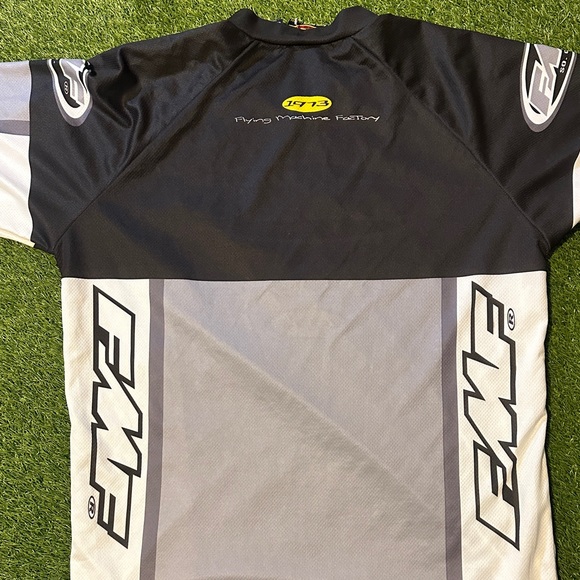 RARE 90s FMF Racing Motocross Jersey 90s Y2K Black and Gray Men's Shirt - Picture 6 of 12
